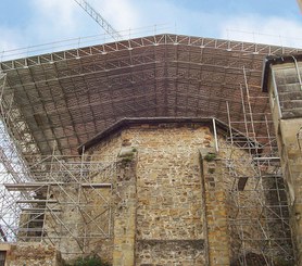 Cobertura de proteção para criar espaços de trabalho seguros