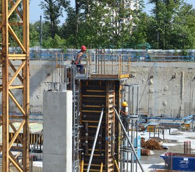 Segurança garantida na concretagem de pilares