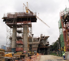 Estação Morumbi Metrô Linha 17 Ouro, São Paulo, Brasil