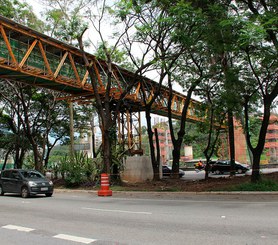 Estação Morumbi Metrô Linha 17 Ouro, São Paulo, Brasil