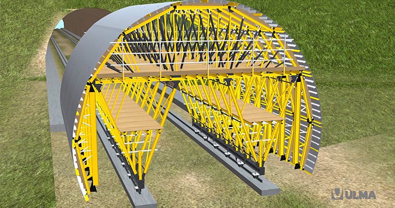 Carro MK para túnel em mina