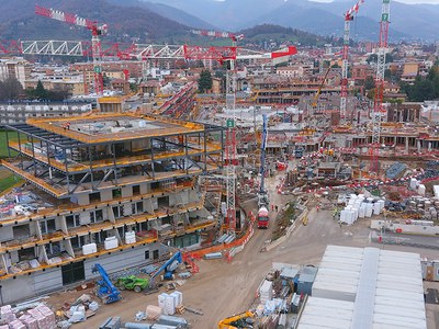 O sistema MBP garantiu a segurança na construção de um ‘Smart city’ em Bérgamo