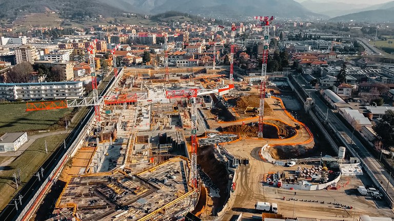 O sistema MBP garantiu a segurança na construção de um ‘Smart city’ em Bérgamo